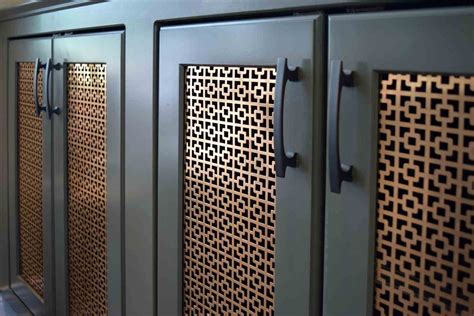 decorative metal sheets for cabinet doors|perforated metal for cabinet doors.